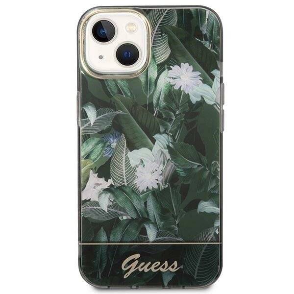 Guess Jungle Collection iPhone 14 Hülle - Grün-3