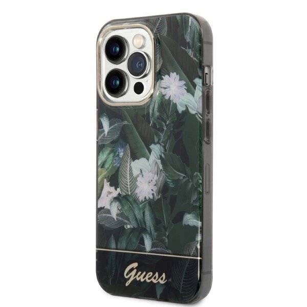 Guess Jungle Collection Hülle iPhone 14 Pro Max – grün-3