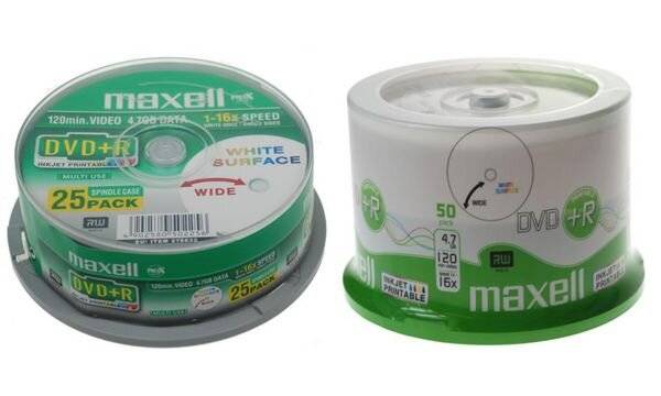 Maxell 50 x DVD+R - 4.7 GB 16x - bedruckbare-1