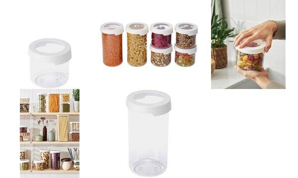 smartstore Trockenvorratsdose "Vision", rund, 0,75 L, weiß (63300177)-0