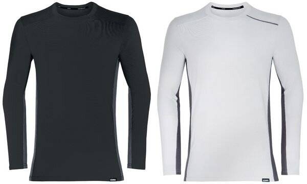 uvex suXXeed industry Longsleeve men, 88640, Langarmshirt, grau, mit Kontrastnaht, Größe 3XL-5