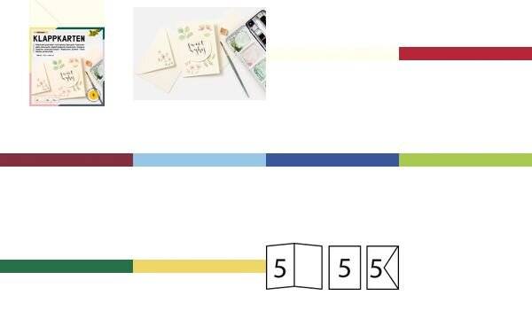 folia Klappkarten-Set, 105 x 150 mm, himmelblau (57907432)-0
