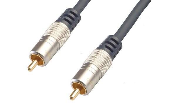 Video-Cinch-Kabel, vergoldete Kontakte, 3m-3