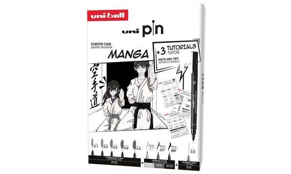 uni-ball MANGA-Starterset uni pin, 9er Koffer-1