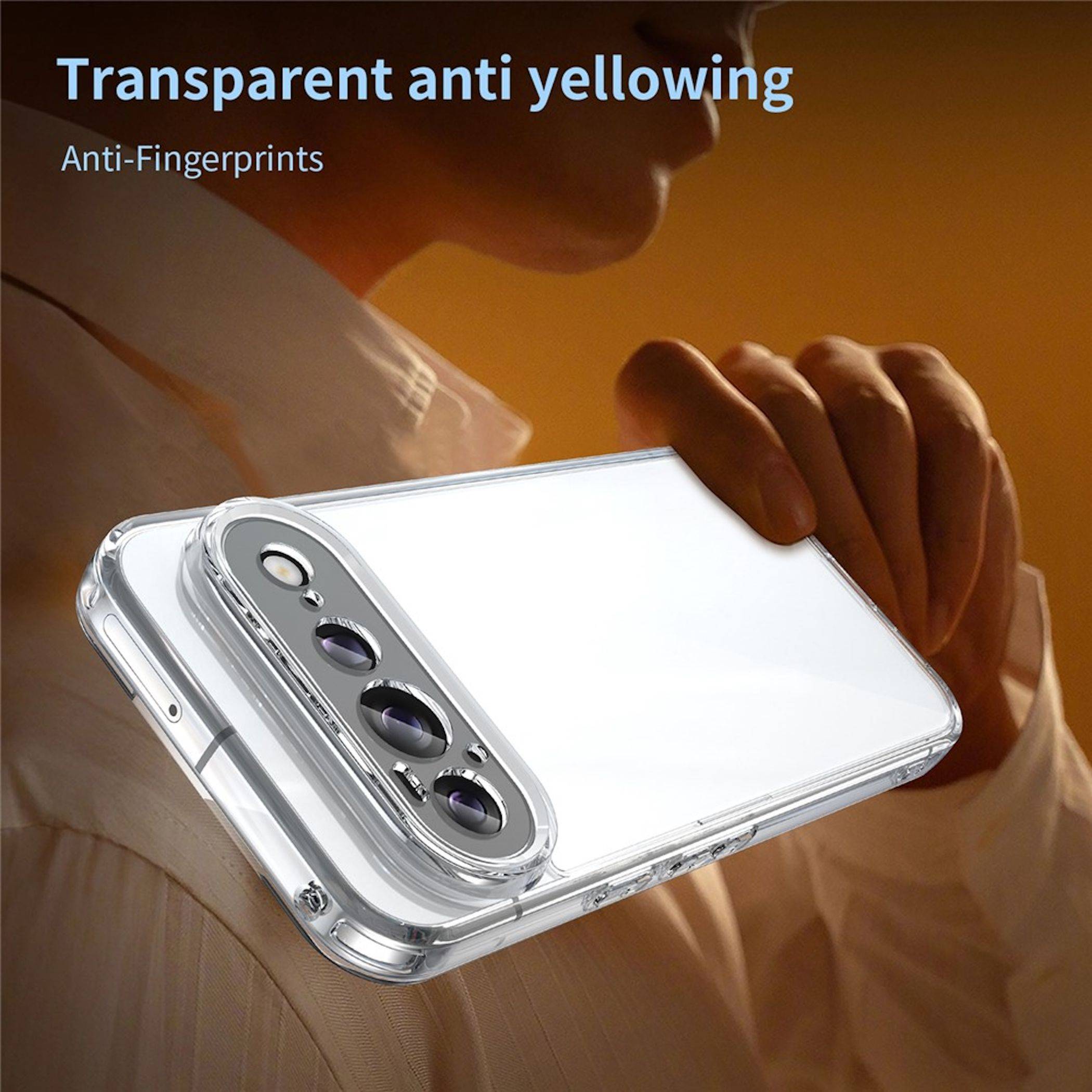 Airbag Handyhülle für Google Pixel 11 Pro XL Stoßfest Dünn Hardcase Transparent-2