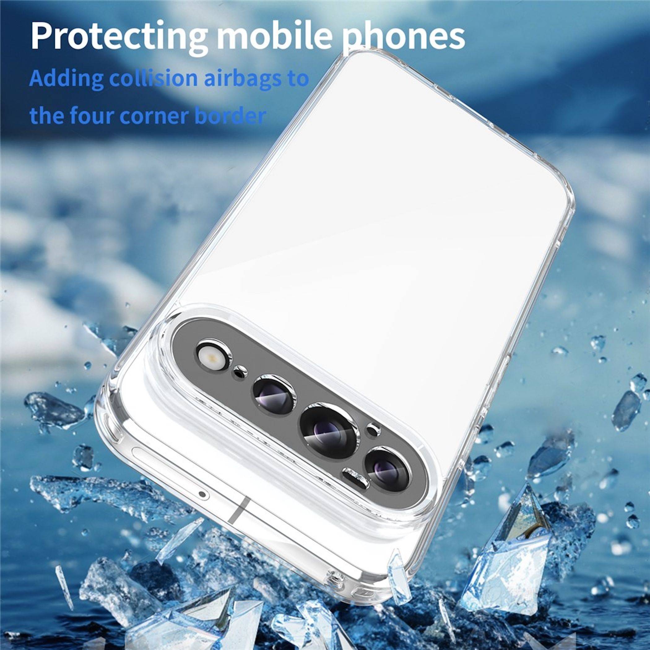 Airbag Handyhülle für Google Pixel 11 Pro XL Stoßfest Dünn Hardcase Transparent-4