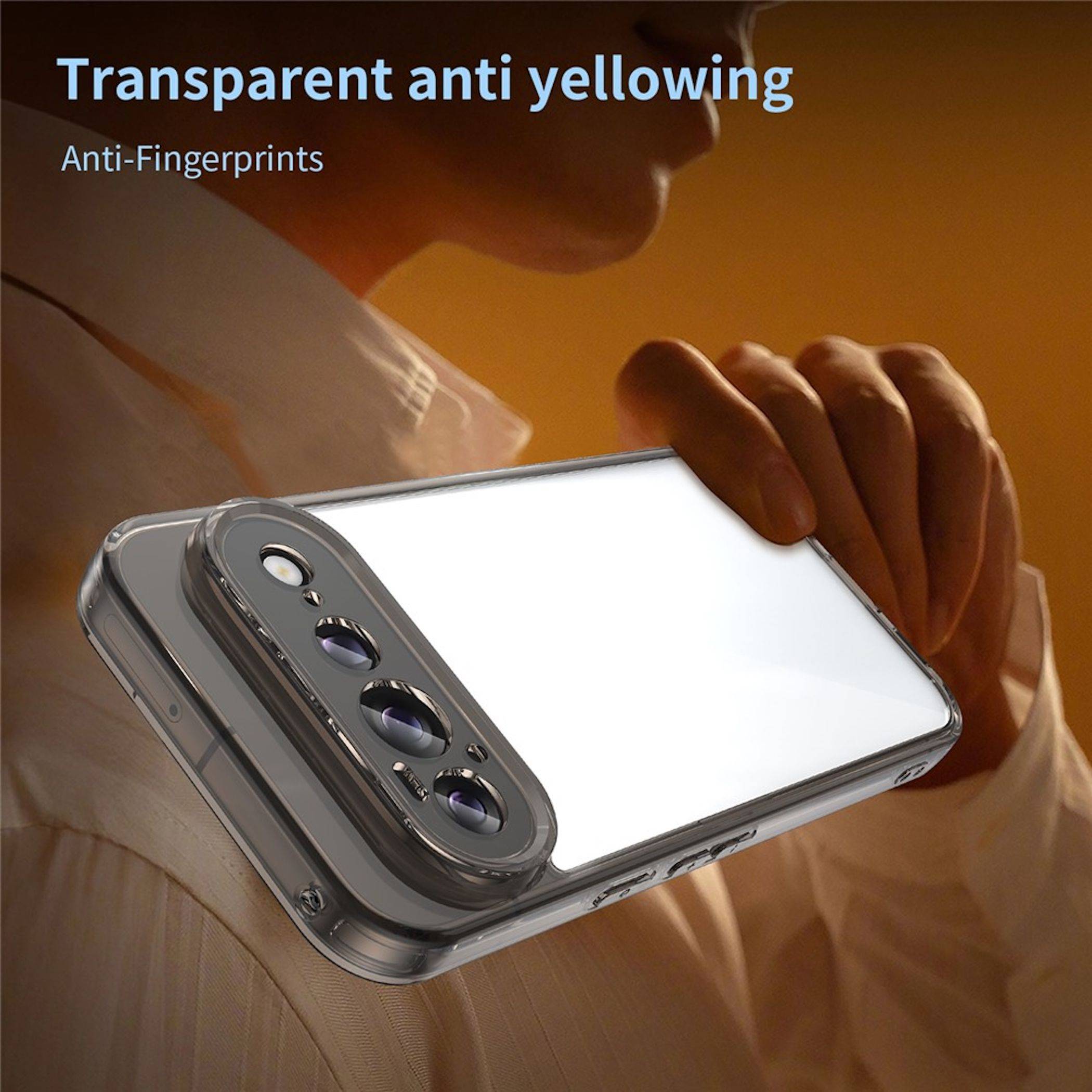 Airbag Handyhülle für Google Pixel 11 Pro XL TPU Stoßfest Dünn Hardcase Schwarz-3
