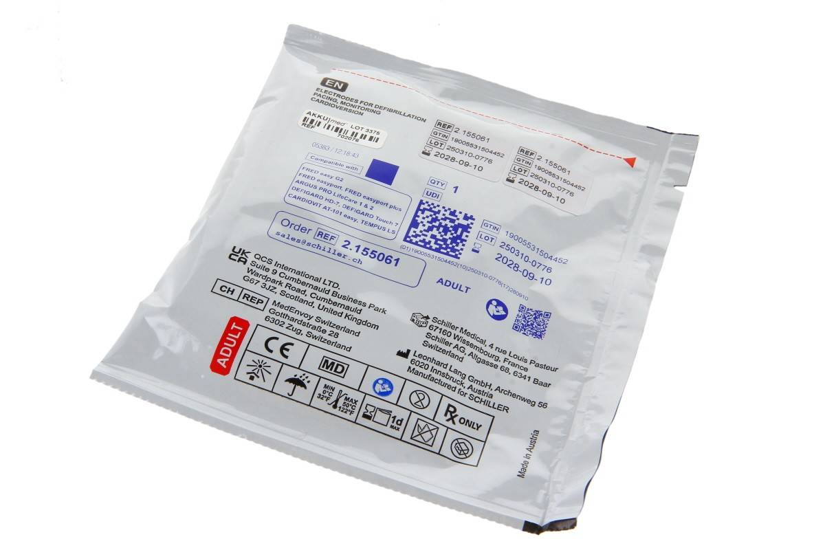 Original Schiller Defi Pads für Easyport/ Erwachsene - 1 Paar-0