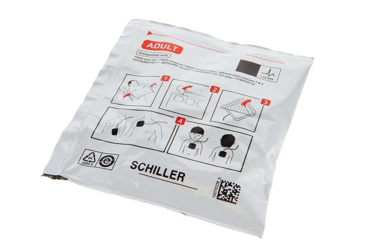 Original Schiller Defi Pads für Easyport/ Erwachsene - 1 Paar-1