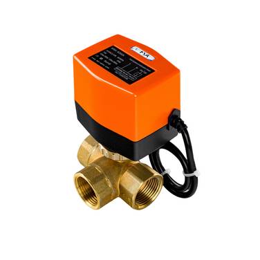 FSA Motorkugelhahn Set Messing 1" 24V AC Auf-/Zu Mutter Messing