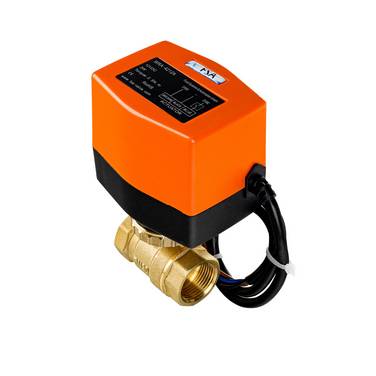 FSA Motorkugelhahn Set Messing 3/4" 12V DC Auf-/Zu Mutter Messing