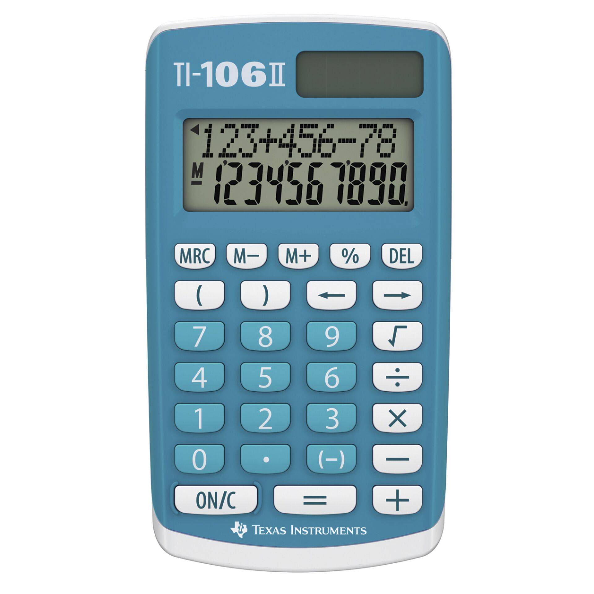 Texas Instruments TI 106 II Schulrechner, 2-zeilig, Solar, blau-0