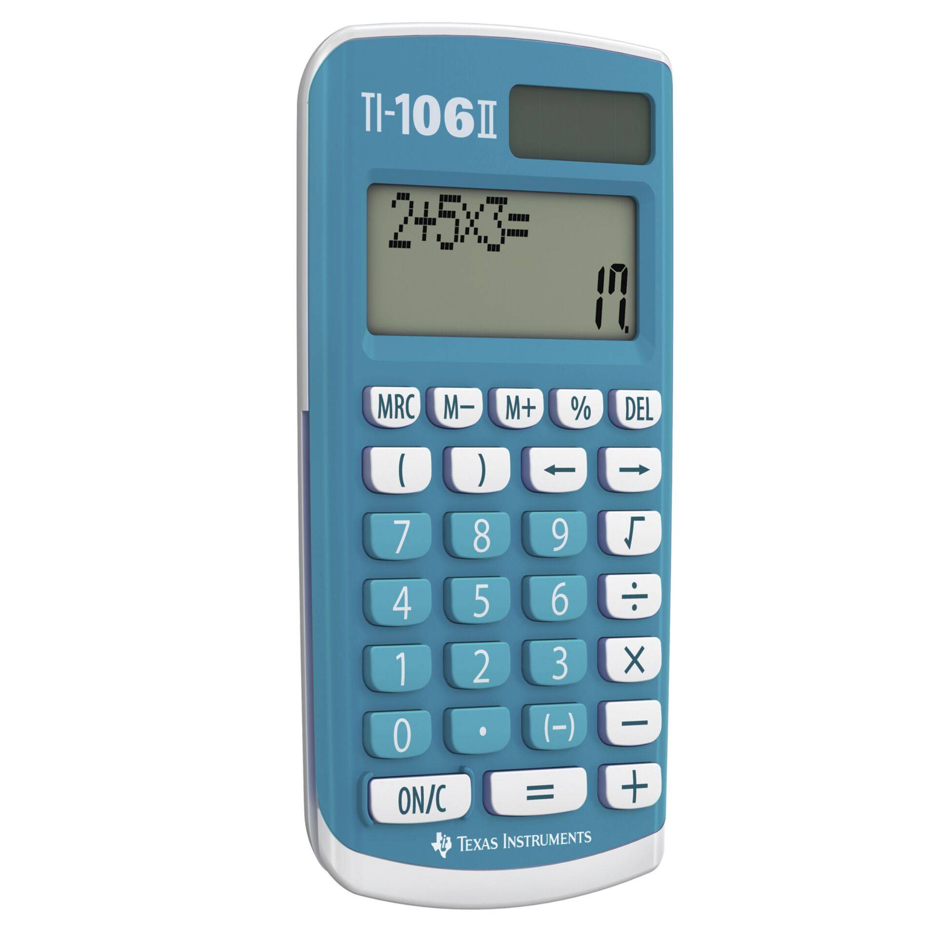 Texas Instruments TI 106 II Schulrechner, 2-zeilig, Solar, blau-1