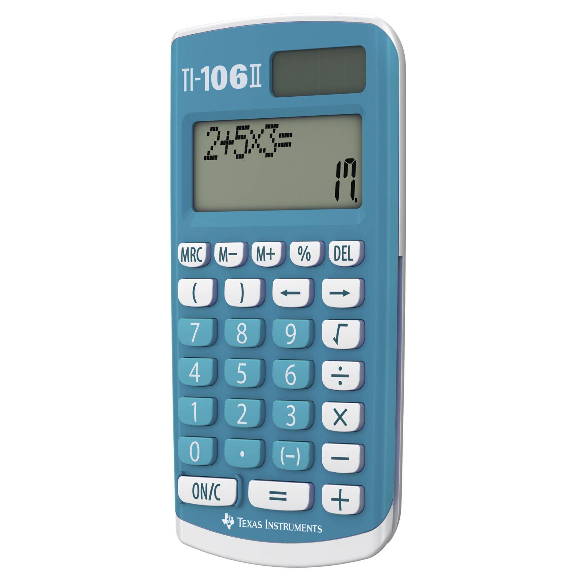 Texas Instruments TI 106 II Schulrechner, 2-zeilig, Solar, blau-2