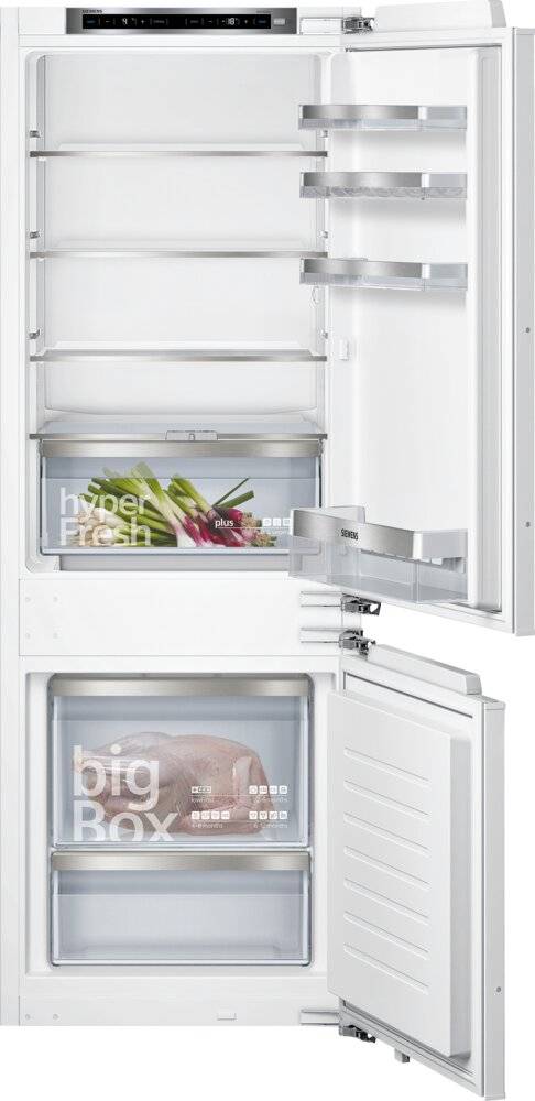 Siemens Einbau-Kühl-Gefrierkombination KI77SXFE0 | iQ500 | 231l | hyperFresh Plus | lowFrost | LED | 158x56cm | E-1
