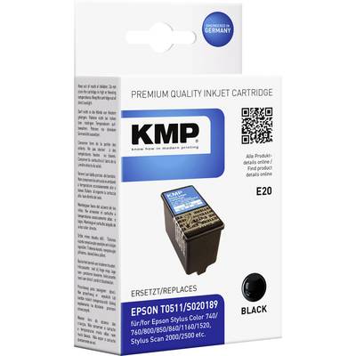 KMP Druckerpatrone ersetzt Epson T0511 Kompatibel  Schwarz T0511 0966,0001