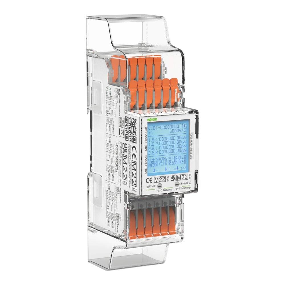 Wago Energieverbrauchszähler 6A 3x230/400V 50Hz MID Modbus & M-Bus-1