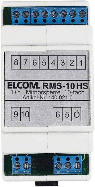 ELCOM Mithörsperre RMS-10 HS 1+n 10 Teilnehmer-1