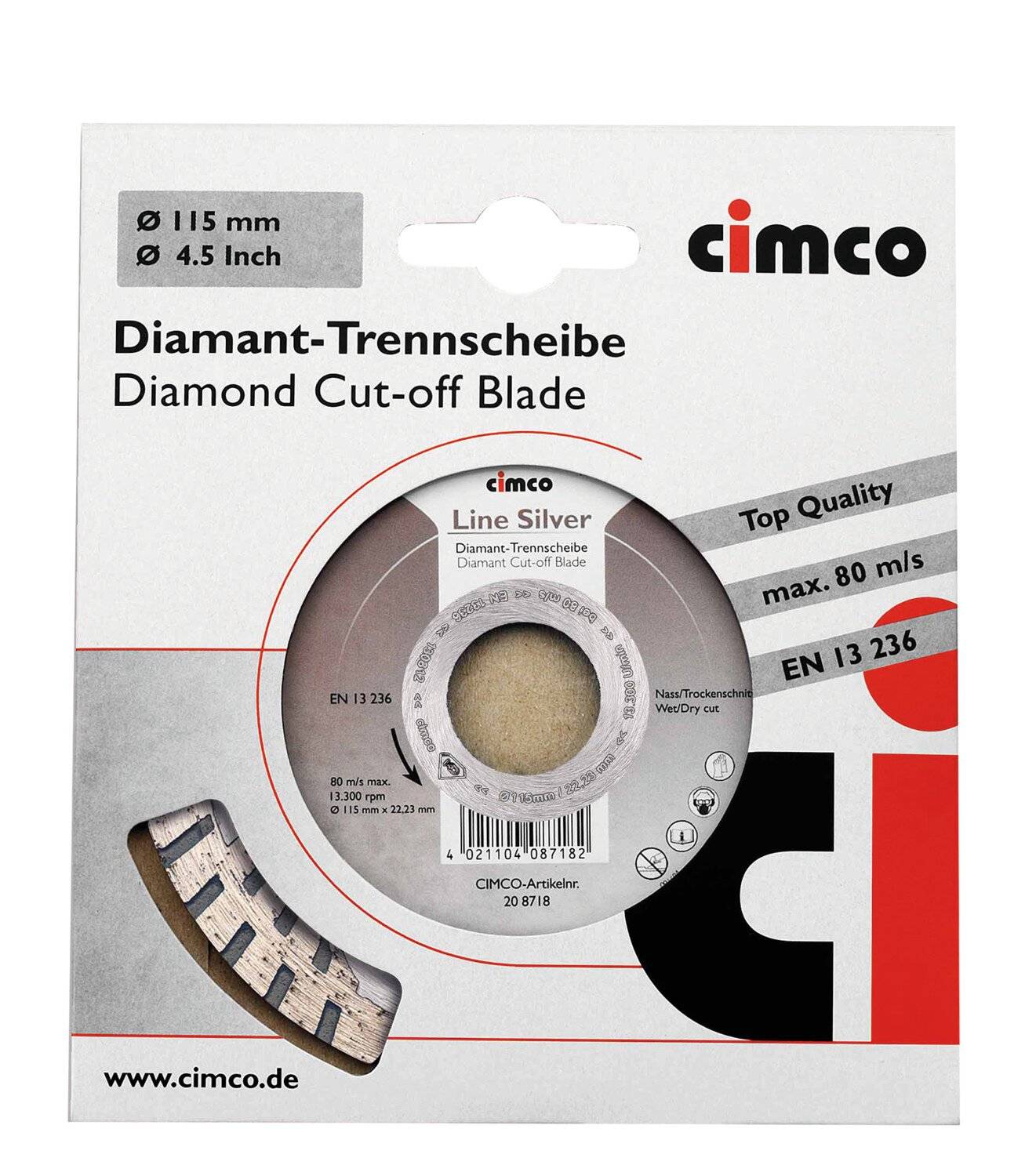 Cimco Werkzeuge Diamanttrennscheibe 208718-3