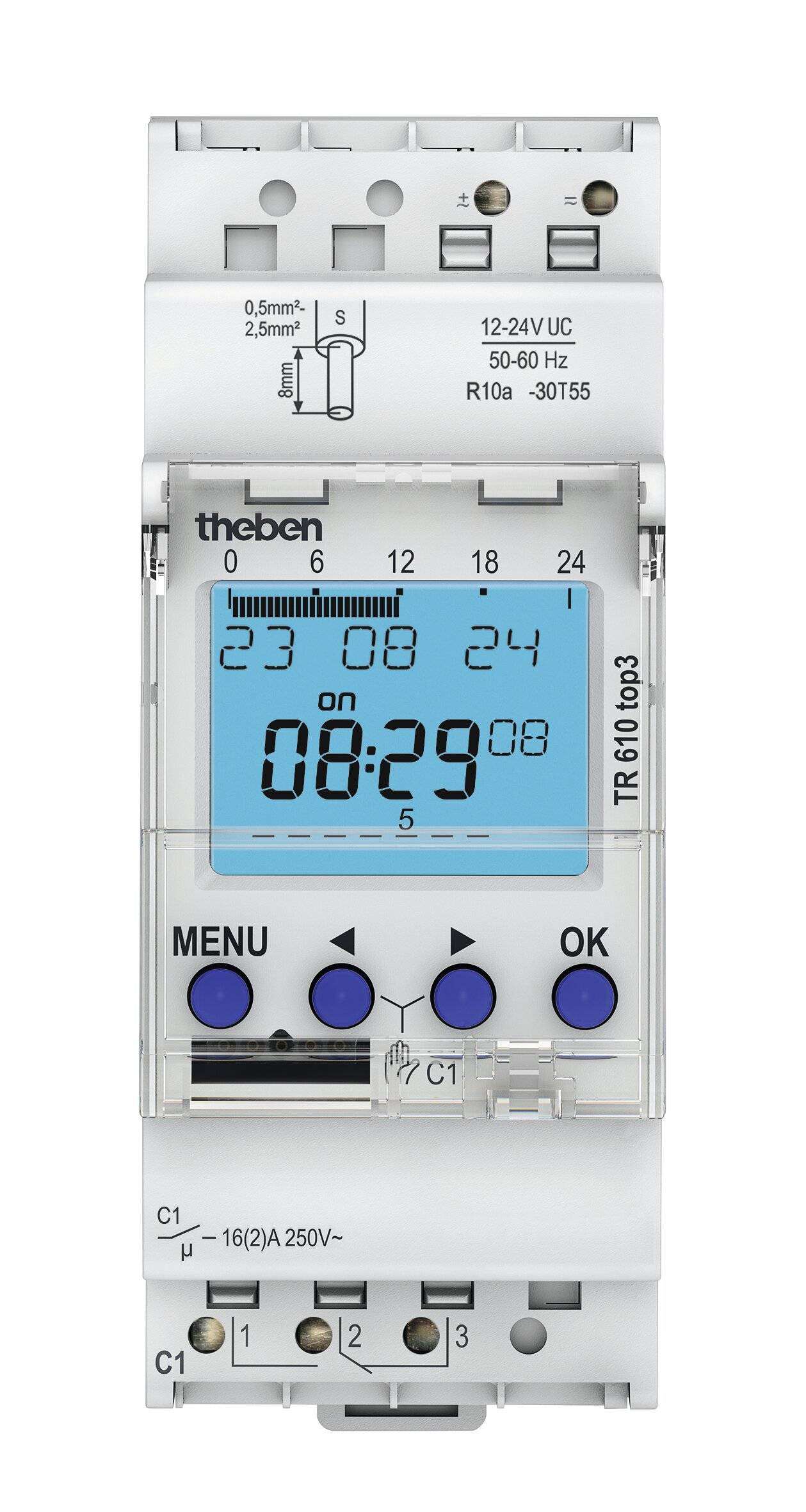 Theben Dig. Zeitschaltuhr 12-24 V TR 610 top3-1