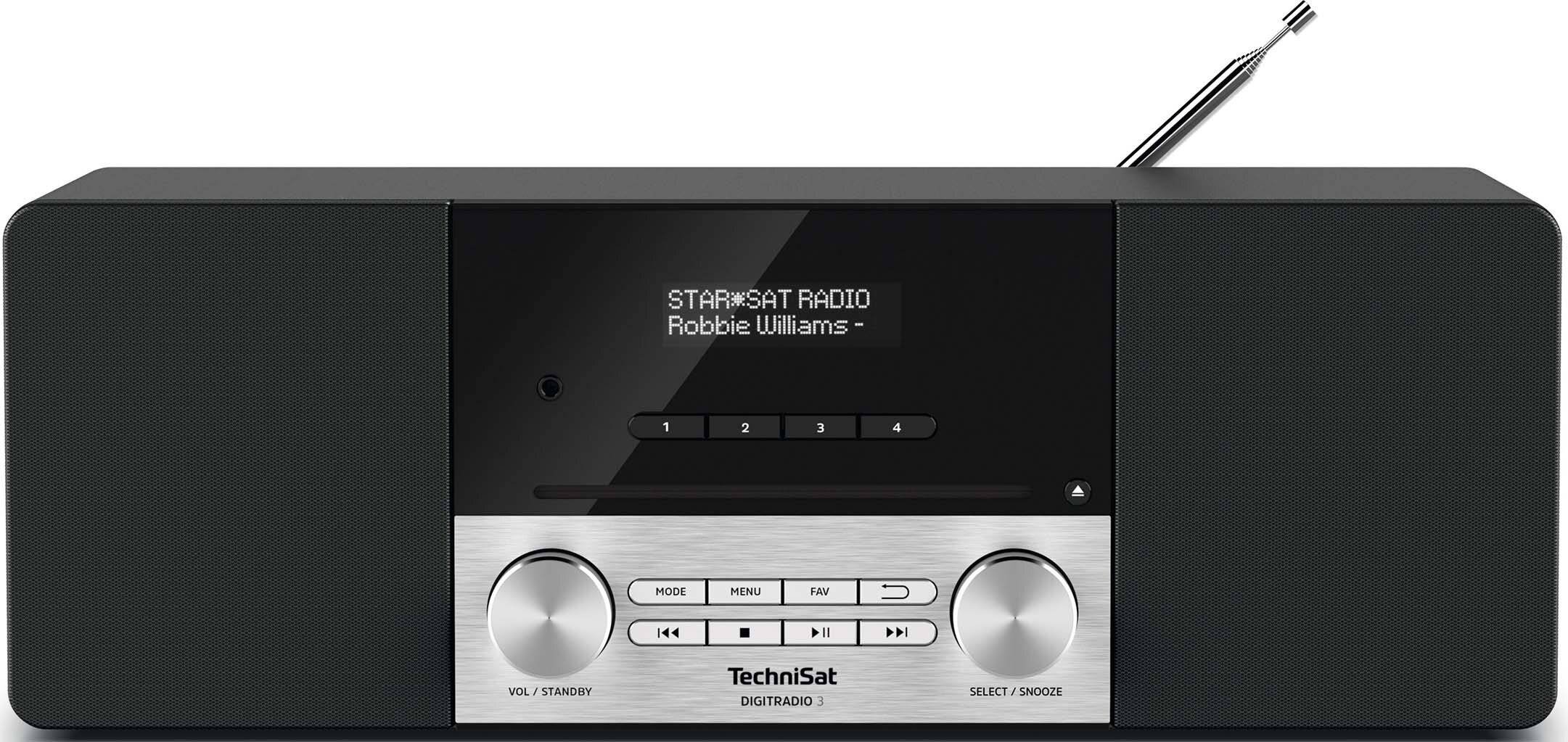 TechniSat DigitRadio 3 - Audiosystem - 2 x 10 Watt - Schwarz, Silber-2