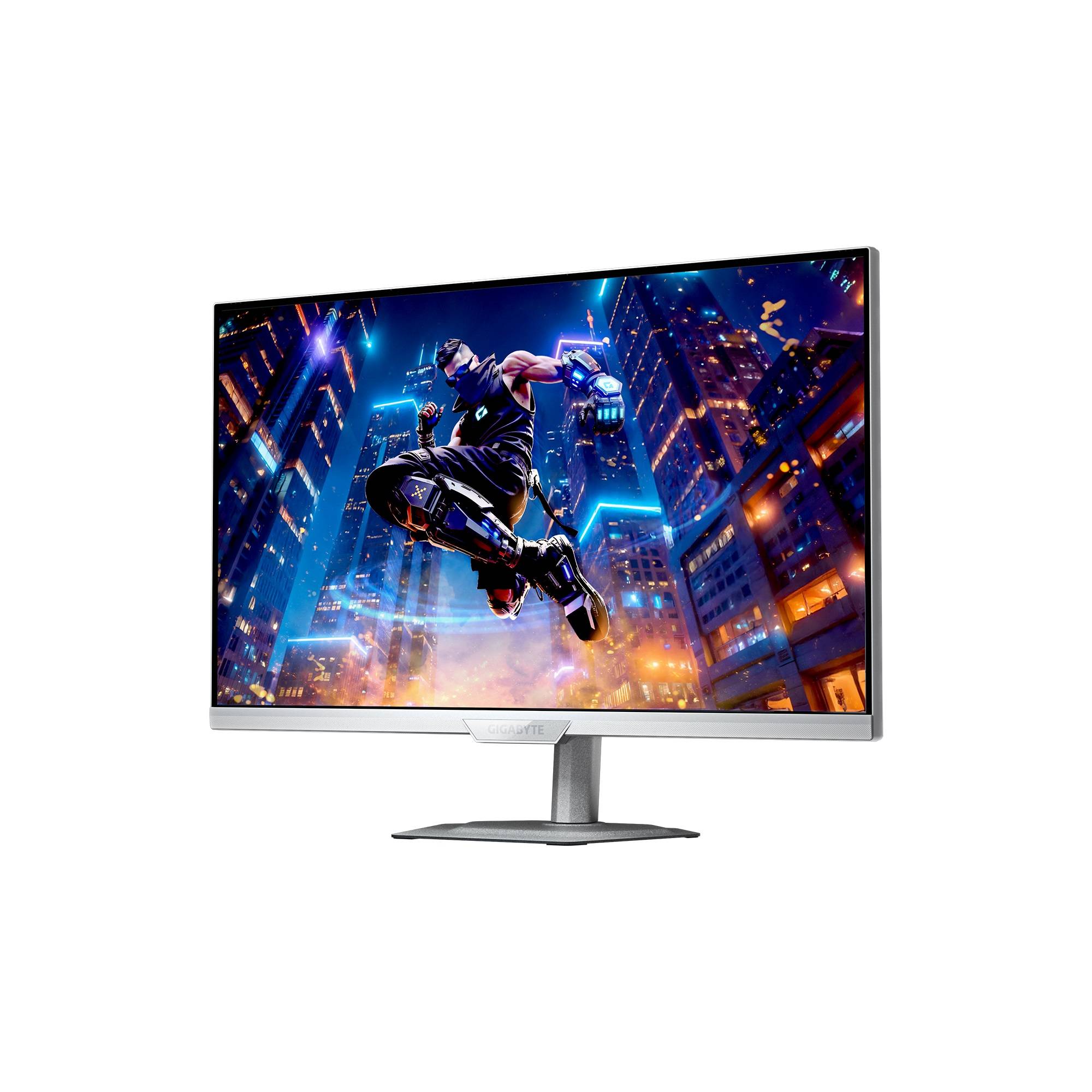 Gigabyte M27UP ICE Gaming Monitor Flat, 68,5 cm (27"), 3840 x 2160 UHD, 1 ms, neig/schwenk/höhenvers., Pivot, HDMI, DP-1