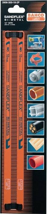 Metallsägeblatt Sandflex® L.300mm ZpZ 24 1-s.Bimetall 2 St./Karte BAHCO-2