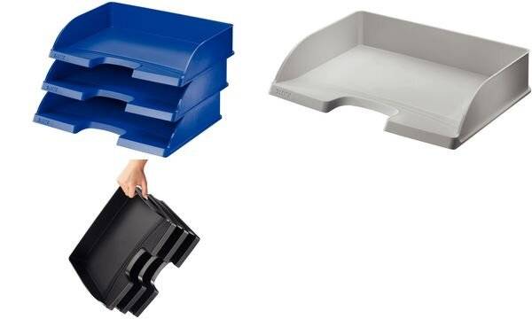 Briefablage Standard Plus DIN A4 quer PS grau-3