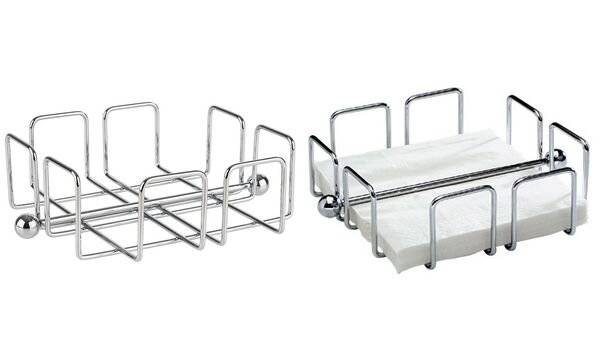 APS Serviettenhalter 11763 19x19cm Metall verchromt-3