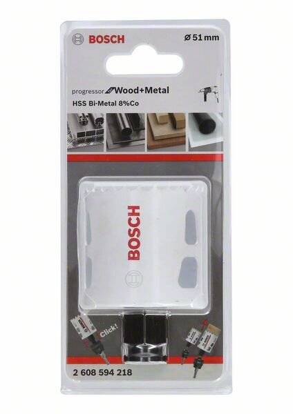 Bosch Accessories Lochsäge HSS-Bi-Metall 51mm Progressor for Wood+Metal 2608594218 Lochsäge 51 mm Cobalt 1 St.-5