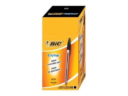 BIC Cristal - Kugelschreiber - Schwarz - 1 mm - Mittel (Packung mit 50)-3