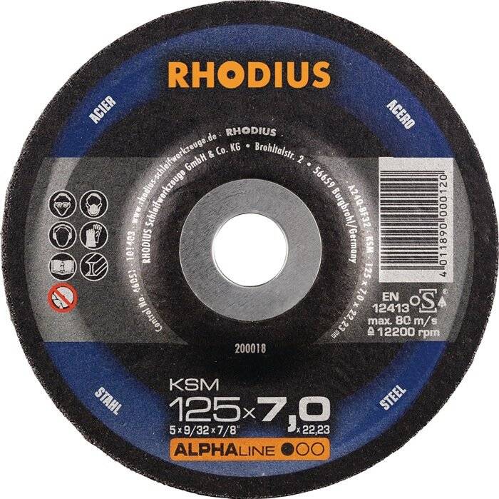 Schruppscheibe KSM 230 x 7,0mm Stahl Rhodius - Artikel: 4011890000557-3