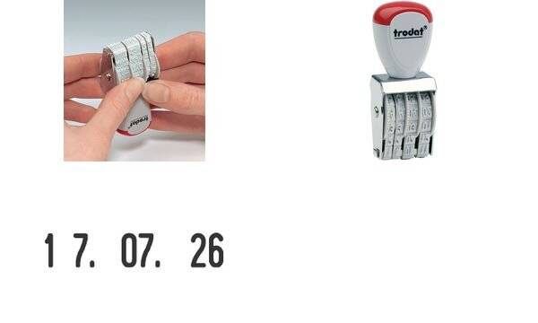 Datumstempel Classic 17x4mm silber - Artikel: 163206000-2