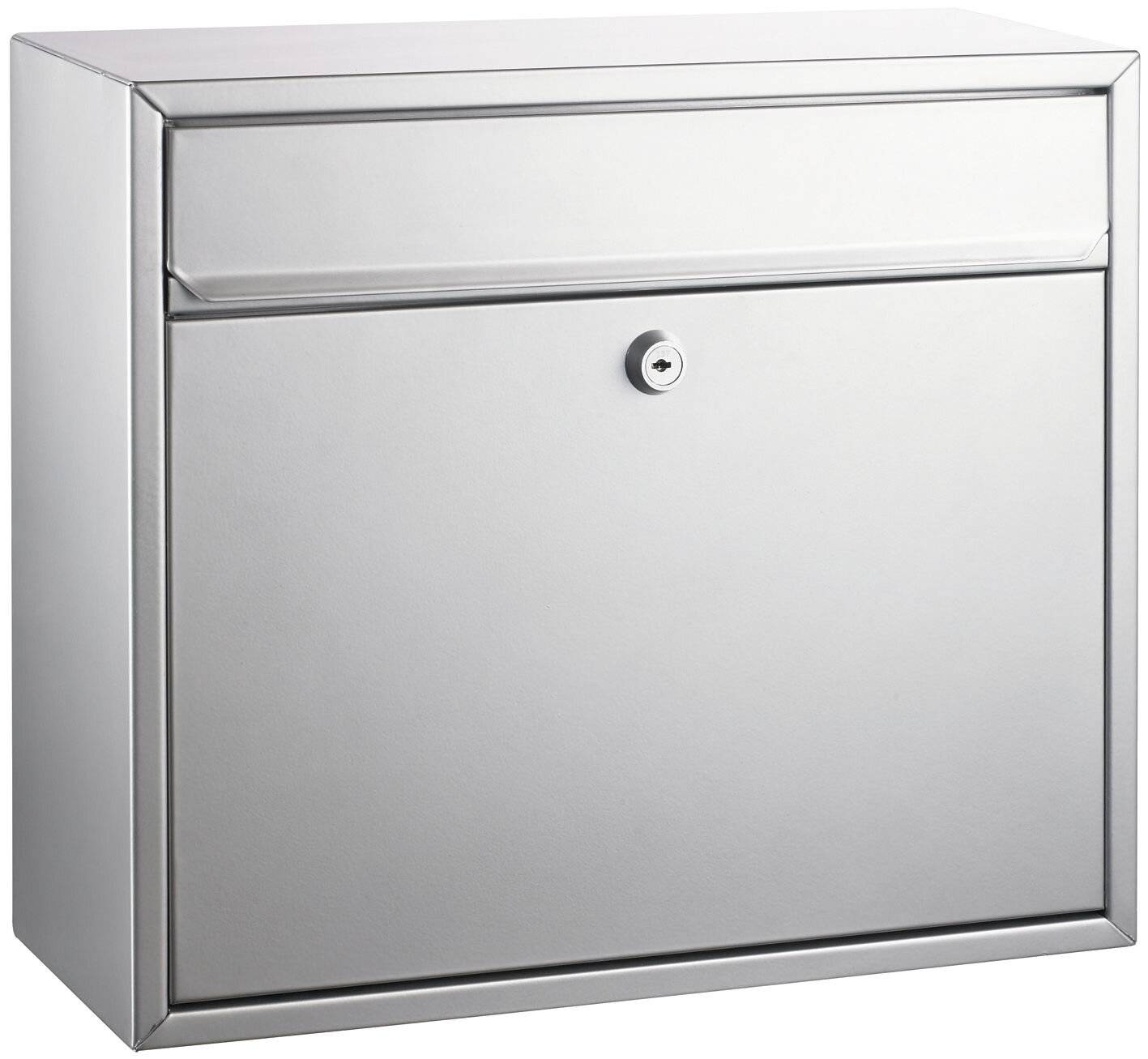 Briefkasten silber 36x31x15cm-2