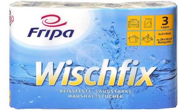 Küchenrolle Wischfix 3-lagig weiß 51 Blatt VE=4 Stück-1