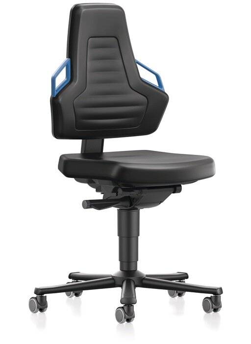 Arbeitsdrehstuhl Nexxit Rl.Grifffarbe blau Kunstlederpolster-10