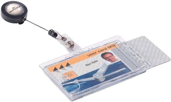 DURABLE - Kartenhalter - für 54 x 85 mm - Clip - durchsichtig (Packung mit 10)-7