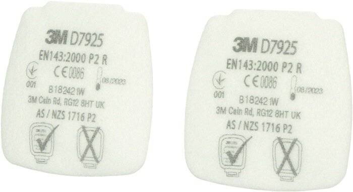 Feinstaubvliesfilter D7925 EN 143:2000/A1:2006 P2R f.Ser.Secure Click 4 St./Btl.-2