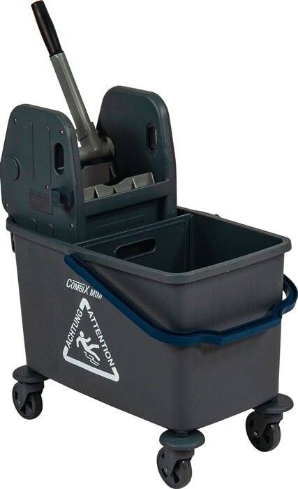 SPRINTUS Reinigungswagen Eimer 1 x 35 l mit Trennwand, Presse-2