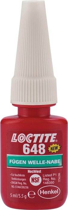 Fügeklebstoff 648 hf.grün 5 ml Flasche LOCTITE-9