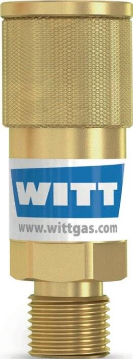 Schlauchkupplung SK 100-1,SK 100-2 Brenngas G 3/8Zoll LH AGS Körper WITT-2