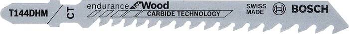 Bosch Stichsägeblatt-Set T 144 DHM, Endurance for Wood, 3-teilig, 100-2