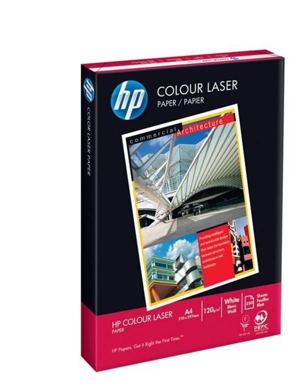HP Farblaserpapier Colour Laser CHP340 DIN A4 120g ws 250 Bl./Pack.