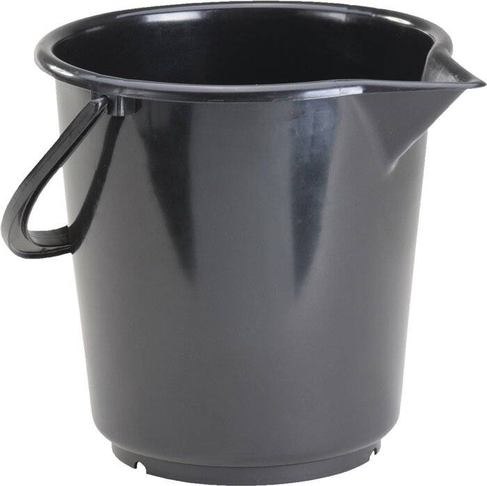 Eimer HDPE schwarz 942200 17 Liter mit Ausguss-2