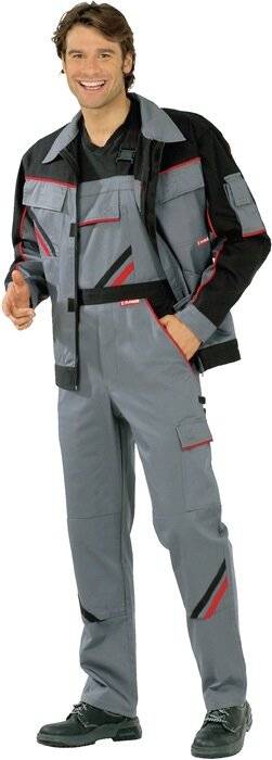 Bundjacke Highline Gr.54 schiefer/schwarz/rot-2