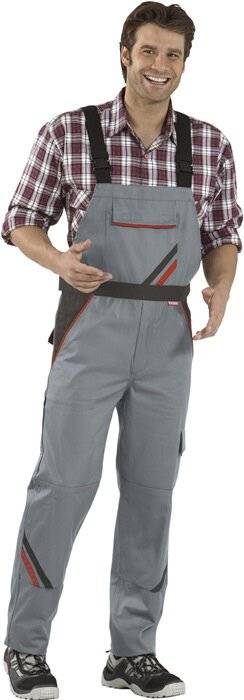Latzhose Highline Gr.54 schiefer/schwarz/rot PLANAM-2