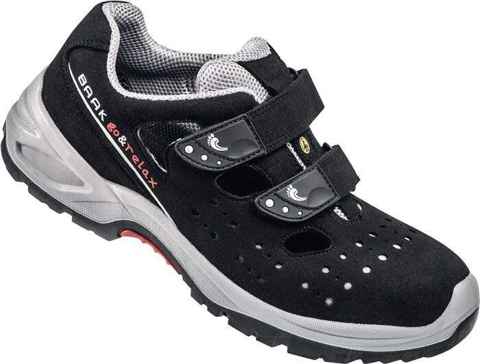 Sicherheitssandale Hardy Gr.43 N schwarz/grau Mikrofaser S1P SRC ESD EN20345-5