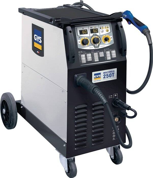 MIG/MAG-Schweißanlage MULTIWELD 250T m.Zub.40-250 A gasg.GYS-2
