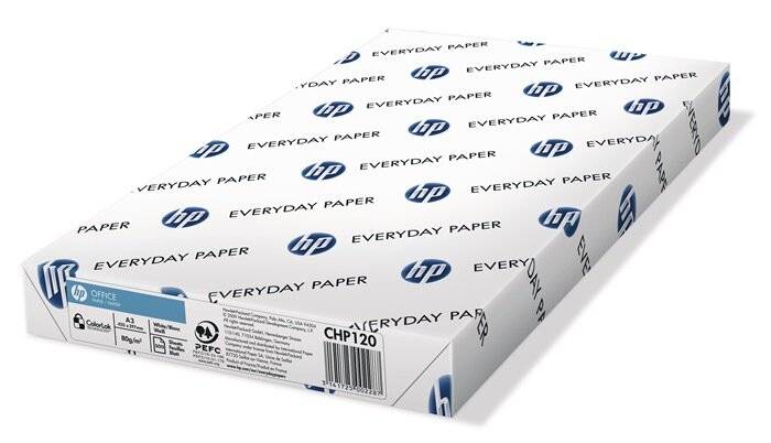 HP Kopierpapier Office CHP120 DIN A3 80g weiß 500 Bl./Pack.-0