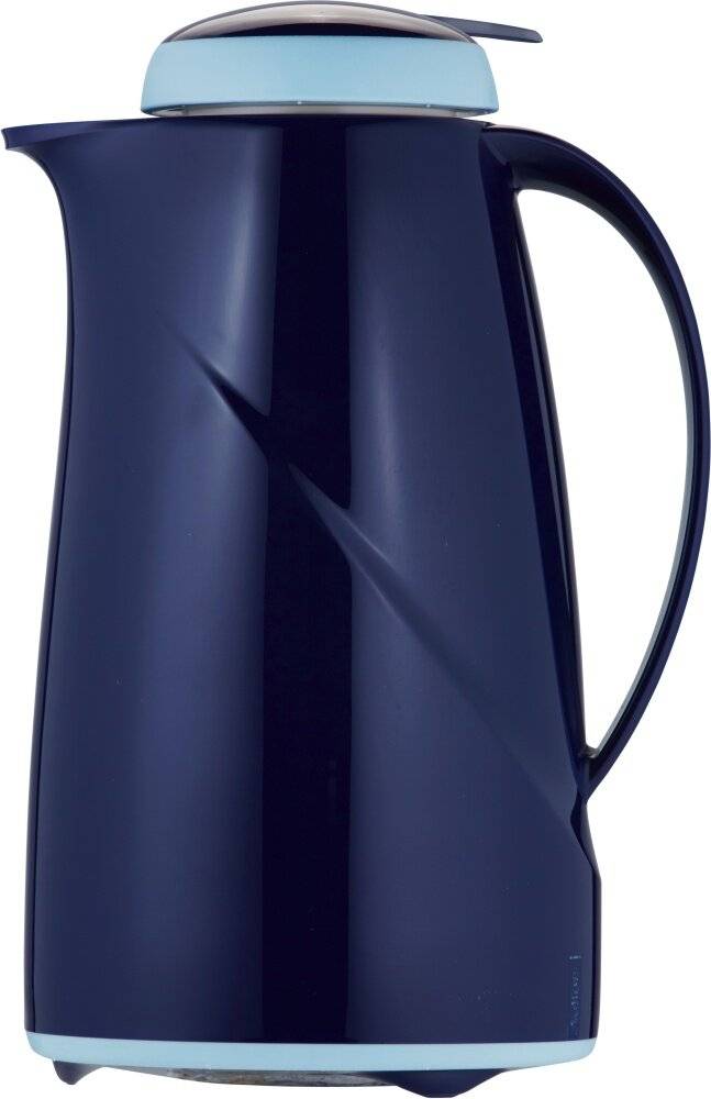 HELIOS PREISSER Isolierkanne Wave Push 1l Kunststoff dunkelblau-2